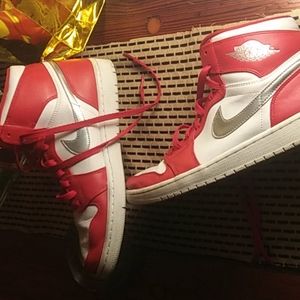 Air jordan air force 1's " silver metals "